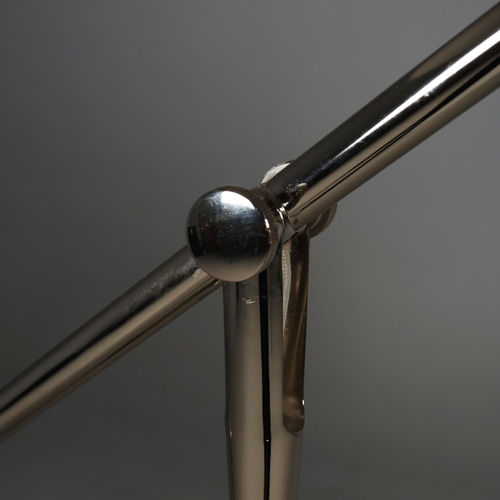 24 - RALPH LAUREN NOLAN LOFT FLOOR LAMP. with shade, 170cm H at tallest approx.