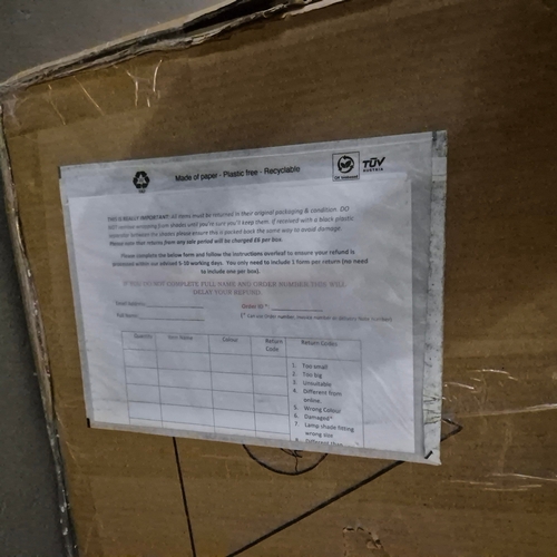 26 - POOKY ODIN CHANDELIER. 100cm W, brand new in box (unchecked).