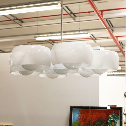 32 - ARTEMIDE EPTACLINIO CEILING LIGHT. by Vico Magistretti, vintage 20th Century, 120cm W approx.