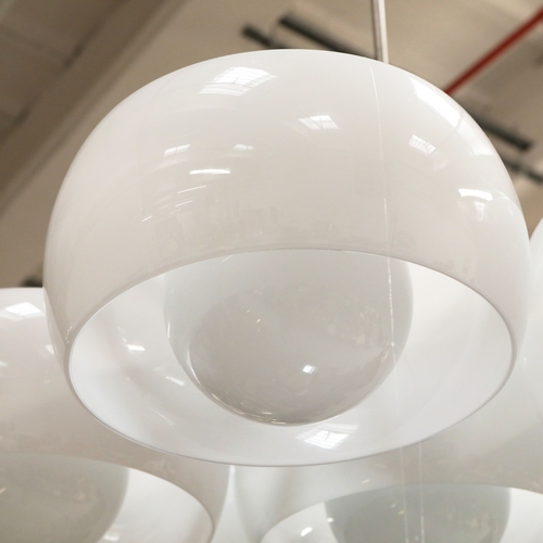 32 - ARTEMIDE EPTACLINIO CEILING LIGHT. by Vico Magistretti, vintage 20th Century, 120cm W approx.