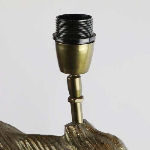 36 - ROBERT LANGFORD TREE BRANCH LAMP. with a shade, overall height including shade 85cm t.