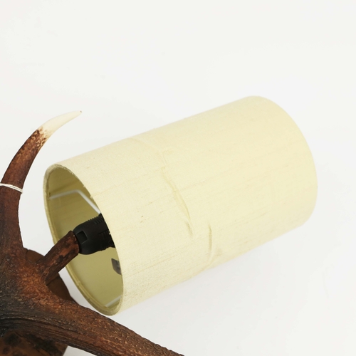 38 - DAVID HUNT LIGHTING LEFT AND RIGHT HAND WALL LIGHTS. (2). with shades, 63cm H each approx. (2).