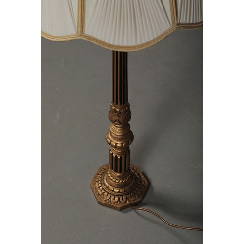 39 - DAVID HUNT LIGHTING COLUMN LAMP. with shade, 106cm H.