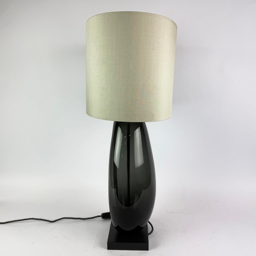 4 - PORTA ROMANA COFFEE BEAN TABLE LAMP. with Porta Romana shade, 66cm H approx.