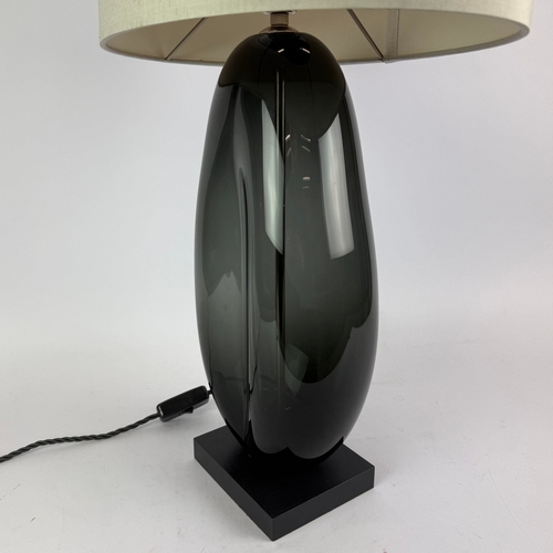 4 - PORTA ROMANA COFFEE BEAN TABLE LAMP. with Porta Romana shade, 66cm H approx.