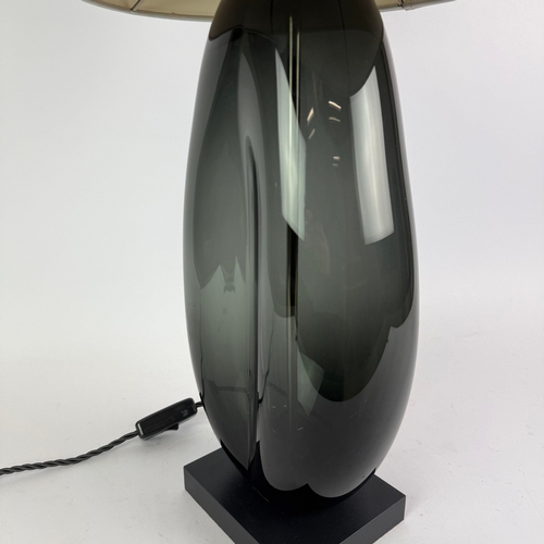 4 - PORTA ROMANA COFFEE BEAN TABLE LAMP. with Porta Romana shade, 66cm H approx.