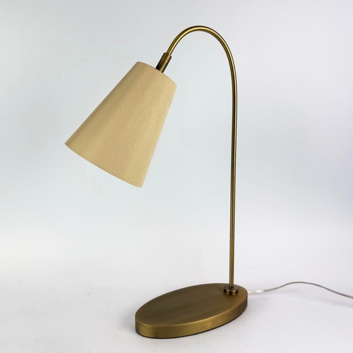 40 - R V ASTLEY SILE DESK LAMPS, A PAIR. 56cm H each approx. (2).