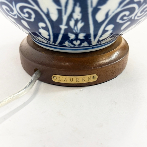 50 - LAUREN RALPH LAUREN HOME TABLE LAMPS, A PAIR. with shades, 49cm H each approx. (2).