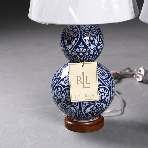 53 - LAUREN RALPH LAUREN HOME TABLE LAMPS, A PAIR. with shades, 49cm H each approx. (2).