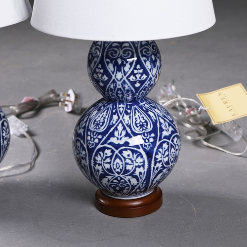 53 - LAUREN RALPH LAUREN HOME TABLE LAMPS, A PAIR. with shades, 49cm H each approx. (2).