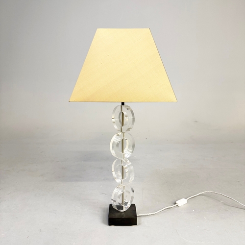 6 - PORTA ROMANA TABLE LAMP. overall 85cm t including shade.