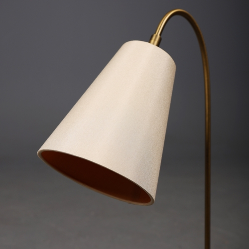 43 - R V ASTLEY STILE DESK LAMPS, A PAIR. (2). with shades. (2).