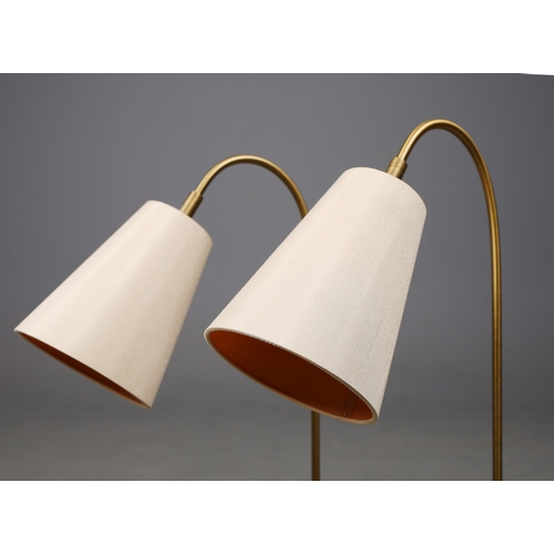 43 - R V ASTLEY STILE DESK LAMPS, A PAIR. (2). with shades. (2).