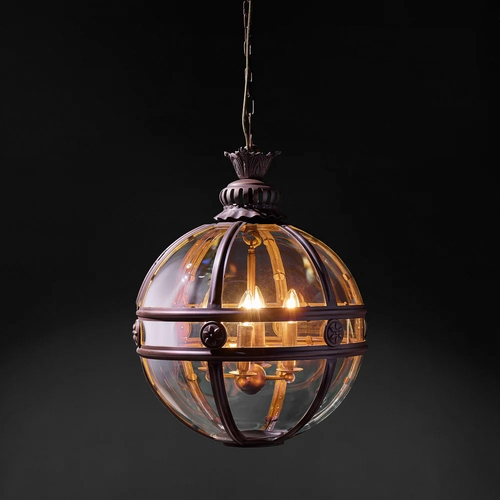 25 - POOKY BUSTER HALL LANTERN. approx. 83cm t x 60 cm w.