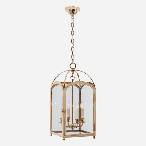 11 - CHARLES EDWARDS CUSTOM HANGING HOOP LANTERNS, 2 PAIRS. (4). (4).