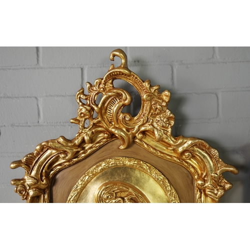 191 - BELLE EPOQUE STYLE WALL MIRRORS, A PAIR. 180cm x 53cm approx. (2).