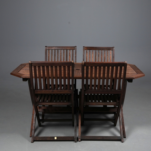 194 - GARDEN DINING SET. (5). including a table, and 4 chairs. (5).