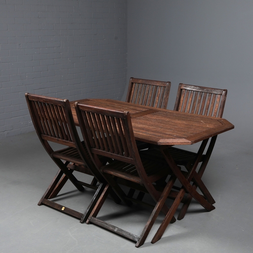 194 - GARDEN DINING SET. (5). including a table, and 4 chairs. (5).