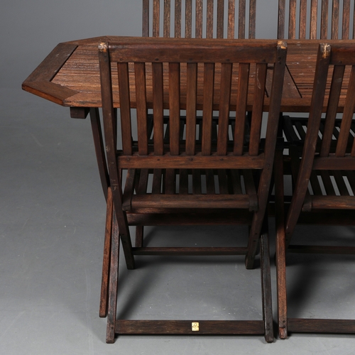 194 - GARDEN DINING SET. (5). including a table, and 4 chairs. (5).