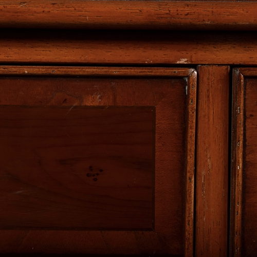 211 - CHEST, REPRODUCTION. of narrow proportions with two short over three long drawers with bracket suppo... 