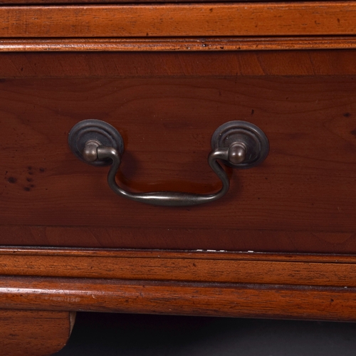 211 - CHEST, REPRODUCTION. of narrow proportions with two short over three long drawers with bracket suppo... 