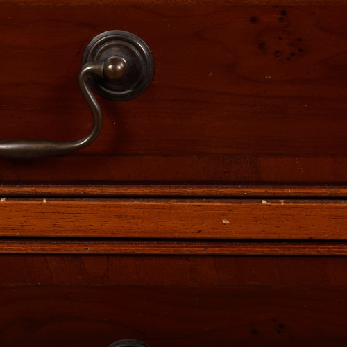 211 - CHEST, REPRODUCTION. of narrow proportions with two short over three long drawers with bracket suppo... 