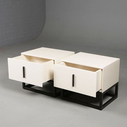 216 - SIDE CHESTS, A PAIR. each 55cm W x 40cm D x 46cm H approx. (2).