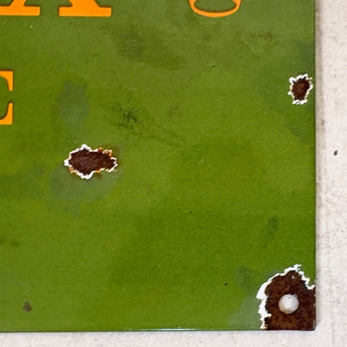 226 - VINTAGE STYLE 'ROLEX' STYLE ENAMEL SIGN. 20cm H x 30cm W.