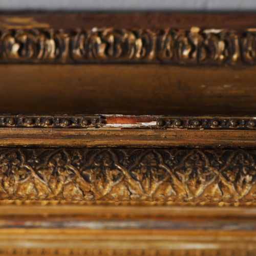 227 - WALL MIRROR, ANTIQUE GILT FRAME. 158cm x 102cm.