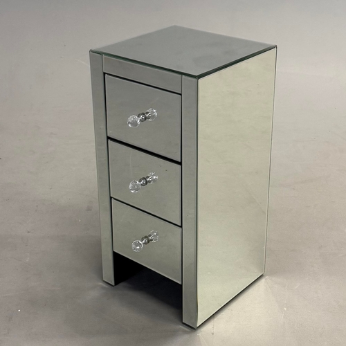 233 - MIRRORED SIDE CHESTS, A PAIR. (2).