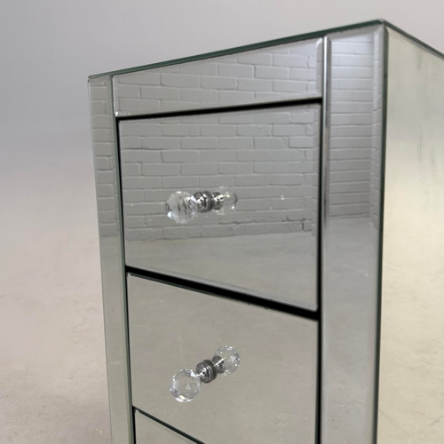 233 - MIRRORED SIDE CHESTS, A PAIR. (2).