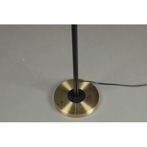 253 - ADJUSTABLE HEIGHT FLOOR LAMP. with shade, 155.5cm H at tallest approx.