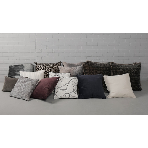 264 - SCATTER CUSHIONS, COLLECTION OF 16. of various descriptions and sizes. (16).