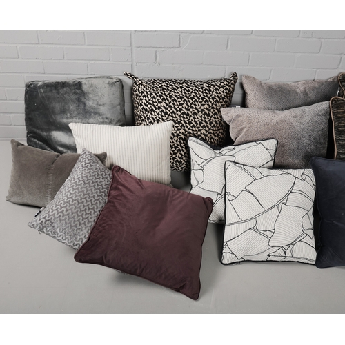 264 - SCATTER CUSHIONS, COLLECTION OF 16. of various descriptions and sizes. (16).