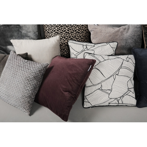 264 - SCATTER CUSHIONS, COLLECTION OF 16. of various descriptions and sizes. (16).