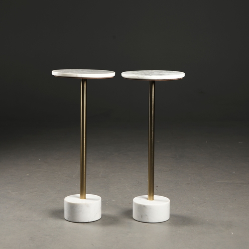 265 - MARTINI TABLES, A PAIR. 61cm H each approx. (2).