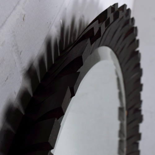 273 - CIRCULAR WALL MIRROR. 75cm diam. approx.