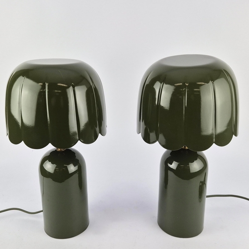 276 - 1970S ITALIAN STYLE TABLE LAMPS, A PAIR. 41cm H each approx. (2).