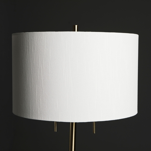 285 - FLOOR LAMP. with shade, 161cm H approx.