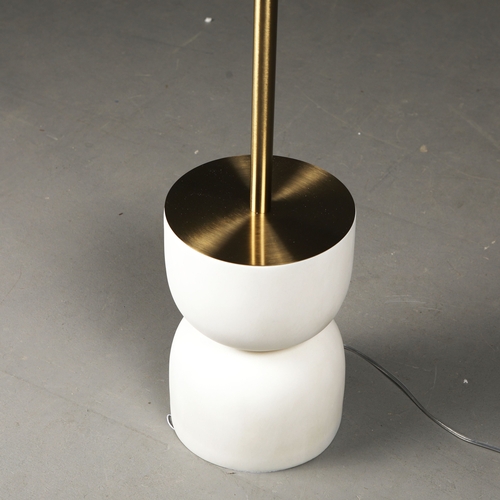 285 - FLOOR LAMP. with shade, 161cm H approx.