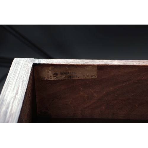 294 - 19TH CENTURY MAHOGANY WRITING TABLE. With two drawers on square tapered supports 77cm H x 98cm W x 4... 