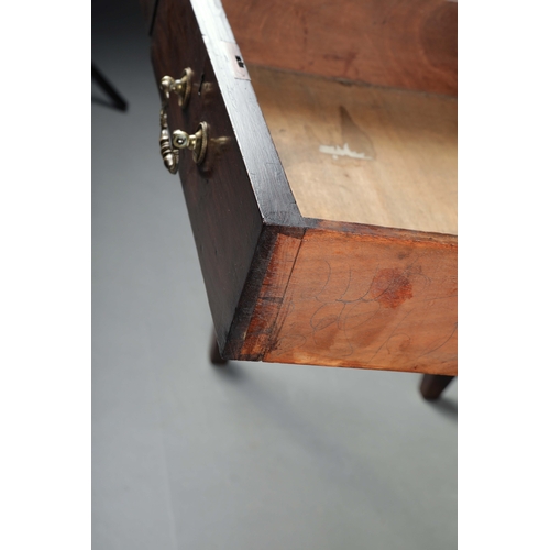 294 - 19TH CENTURY MAHOGANY WRITING TABLE. With two drawers on square tapered supports 77cm H x 98cm W x 4... 