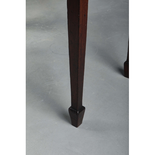 294 - 19TH CENTURY MAHOGANY WRITING TABLE. With two drawers on square tapered supports 77cm H x 98cm W x 4... 