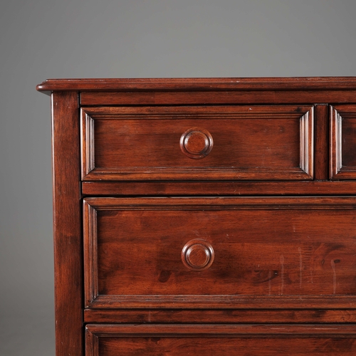295 - WALLIS & GAMBIER CHEST OF DRAWERS. 88cm x 45cm x 120cm approx.