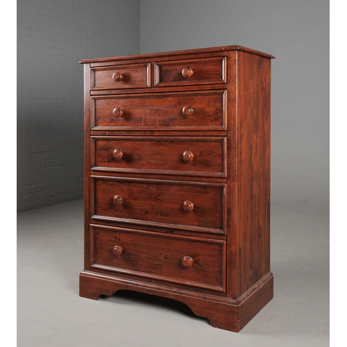 295 - WALLIS & GAMBIER CHEST OF DRAWERS. 88cm x 45cm x 120cm approx.
