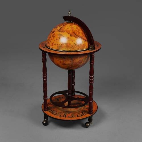 453 - GLOBE DRINKS CABINET. 93cm H x 56cm D.