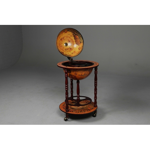 453 - GLOBE DRINKS CABINET. 93cm H x 56cm D.