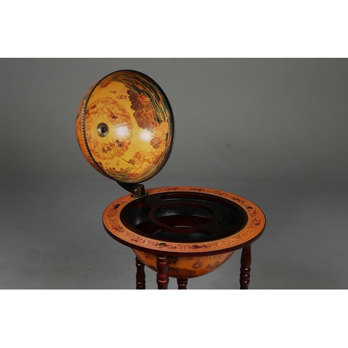 453 - GLOBE DRINKS CABINET. 93cm H x 56cm D.