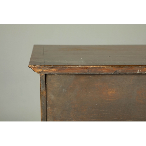459 - QUEEN ANNE STYLE WALNUT TALLBOY. early 20th century with six crossbanded drawers, 134cm H x 82cm W x... 