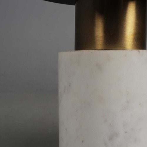 465 - ARTERIORS LINDBERG ACCENT TABLES, A PAIR (2) 45.5cm H x 76cm diam. approx.sold as seen... 